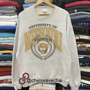 Vintage NCAA Missouri Tigers Football Logo Shirt, University of Missouri Shirt